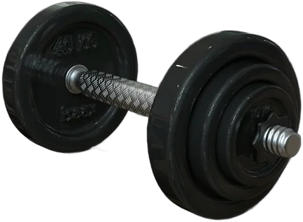 Adjustable plate loaded dumbbell